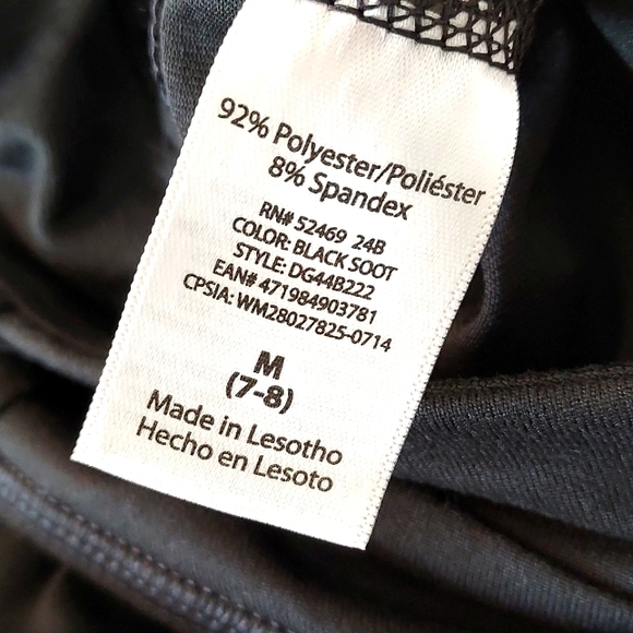 Girls Medium (7-8) active performance black pant. - Picture 6 of 6